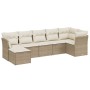 7-piece garden sofa set and beige synthetic rattan cushions by , Garden sets - Ref: Foro24-3263194, Price: 529,27 €, Discount: %