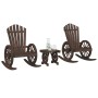 Gartenmöbel-Set 3-teilig aus massivem Tannenholz von , Gartensets - Ref: Foro24-3207124, Preis: 364,99 €, Rabatt: %