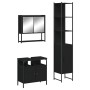 Juego de muebles de baño 3 pzas madera contrachapada negro de , Muebles de baño - Ref: Foro24-3214675, Precio: 209,11 €, Desc...