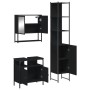 Juego de muebles de baño 3 pzas madera contrachapada negro de , Muebles de baño - Ref: Foro24-3214675, Precio: 209,11 €, Desc...