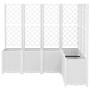 Planter with white PP trellis 160x120x140 cm by , Pots and planters - Ref: Foro24-367879, Price: 276,99 €, Discount: %