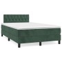 Cama box spring con colchón terciopelo verde oscuro 120x190 cm de vidaXL, Camas y somieres - Ref: Foro24-3269858, Precio: 386...