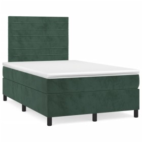 Boxspringbett mit dunkelgrüner Samtmatratze 120x190 cm von vidaXL, Betten und Lattenroste - Ref: Foro24-3270004, Preis: 406,0...