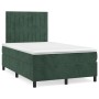 Box spring bed with dark green velvet mattress 120x190 cm by vidaXL, Beds and slatted bases - Ref: Foro24-3270010, Price: 419...