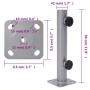 Umbrella base for Ø32/34/38 mm silver steel mast by vidaXL, Umbrella bases - Ref: Foro24-4003372, Price: 20,99 €, Discount: %