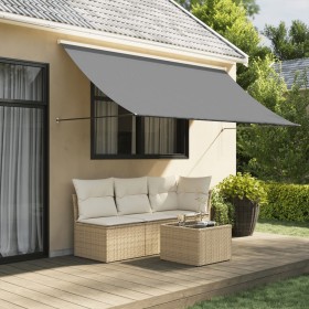 Anthracite gray fabric and steel retractable awning 300x150 cm by vidaXL, Awnings - Ref: Foro24-368754, Price: 61,29 €, Disco...