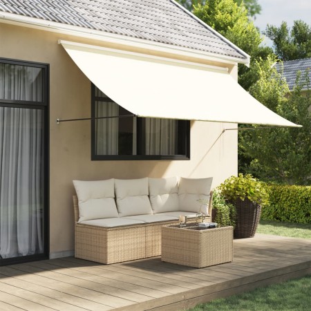 Cream fabric and steel retractable awning 300x150 cm by vidaXL, Awnings - Ref: Foro24-368761, Price: 61,29 €, Discount: %