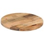 Runde Tischplatte aus massivem rauem Mangoholz Ø 50x1,5 cm von vidaXL, Tischplatten - Ref: Foro24-370003, Preis: 36,92 €, Rab...