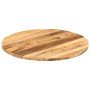 Tablero de mesa redondo madera maciza mango rugosa Ø 90x2,5 cm