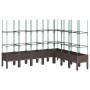 Planter with brown PP trellis 200x160x142.5 cm by vidaXL, Pots and planters - Ref: Foro24-367975, Price: 155,99 €, Discount: %