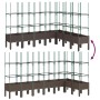 Planter with brown PP trellis 200x160x142.5 cm by vidaXL, Pots and planters - Ref: Foro24-367975, Price: 155,99 €, Discount: %