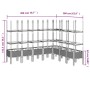 Planter with brown PP trellis 200x160x142.5 cm by vidaXL, Pots and planters - Ref: Foro24-367975, Price: 155,99 €, Discount: %