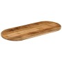 Tablero de mesa ovalado madera maciza mango rugosa 140x50x3,8cm