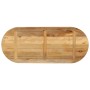 Tablero de mesa ovalado madera maciza mango rugosa 140x50x3,8cm