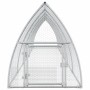 Rabbit cage silver galvanized steel 600x105x120 cm by vidaXL, Cages and habitats for small animals - Ref: Foro24-3281529, Pri...