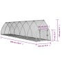 Rabbit cage silver galvanized steel 600x105x120 cm by vidaXL, Cages and habitats for small animals - Ref: Foro24-3281529, Pri...