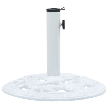 Base de sombrilla de hierro fundido blanco 9 kg 40 cm de vidaXL, Bases para sombrillas - Ref: Foro24-47864, Precio: 55,99 €, ...