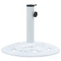 Base de sombrilla de hierro fundido blanco 9 kg 40 cm de vidaXL, Bases para sombrillas - Ref: Foro24-47864, Precio: 55,99 €, ...