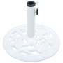 Base de sombrilla de hierro fundido blanco 9 kg 40 cm de vidaXL, Bases para sombrillas - Ref: Foro24-47864, Precio: 55,99 €, ...