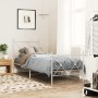 Metal bed frame with headboard and footboard white 75x190 cm by vidaXL, Beds and slatted bases - Ref: Foro24-376559, Price: 7...