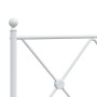 Estructura cama metal con cabecero y pie cama blanca 75x190 cm de vidaXL, Camas y somieres - Ref: Foro24-376559, Precio: 76,9...