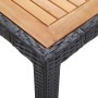 5-teiliges Garten-Essset und schwarze Kissen aus synthetischem Rattan von vidaXL, Gartensets - Ref: Foro24-46025, Preis: 378,...