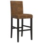 High stools 2 pcs solid rubber wood and fabric by vidaXL, Kitchen stools - Ref: Foro24-4006187, Price: 122,99 €, Discount: %