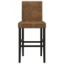 High stools 2 pcs solid rubber wood and fabric by vidaXL, Kitchen stools - Ref: Foro24-4006187, Price: 122,99 €, Discount: %