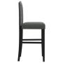 High stools 2 pcs solid rubber wood and fabric by vidaXL, Kitchen stools - Ref: Foro24-4006208, Price: 109,72 €, Discount: %