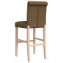 High stools 2 pcs solid rubber wood and fabric by vidaXL, Kitchen stools - Ref: Foro24-4006220, Price: 111,60 €, Discount: %