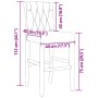 Hohe Hocker, 2 Stück, massives Gummiholz und Stoff von vidaXL, Küchenhocker - Ref: Foro24-4006220, Preis: 111,60 €, Rabatt: %