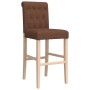 High stools 2 pcs solid rubber wood and fabric by vidaXL, Kitchen stools - Ref: Foro24-4006217, Price: 137,99 €, Discount: %