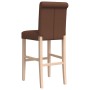 High stools 2 pcs solid rubber wood and fabric by vidaXL, Kitchen stools - Ref: Foro24-4006217, Price: 137,99 €, Discount: %