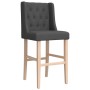 High stools 2 pcs solid rubber wood and fabric by vidaXL, Kitchen stools - Ref: Foro24-4006222, Price: 156,99 €, Discount: %