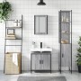 Sonoma gray plywood 3-piece bathroom furniture set by vidaXL, Bathroom furniture - Ref: Foro24-3214803, Price: 184,92 €, Disc...