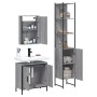 Sonoma gray plywood 3-piece bathroom furniture set by vidaXL, Bathroom furniture - Ref: Foro24-3214803, Price: 184,92 €, Disc...