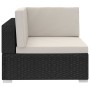 4-piece garden sofa set and black synthetic rattan cushions by vidaXL, Garden sets - Ref: Foro24-47268, Price: 291,99 €, Disc...