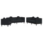 3-piece black velvet sofa set with cushions by vidaXL, Sofas - Ref: Foro24-3209252, Price: 770,46 €, Discount: %