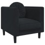 3-piece black velvet sofa set with cushions by vidaXL, Sofas - Ref: Foro24-3209252, Price: 770,46 €, Discount: %