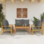 5-piece garden furniture set with solid acacia wood cushions by vidaXL, Garden sets - Ref: Foro24-3211802, Price: 535,63 €, D...