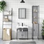 Sonoma gray plywood 3-piece bathroom furniture set by vidaXL, Bathroom furniture - Ref: Foro24-3214798, Price: 178,87 €, Disc...