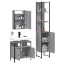 Sonoma gray plywood 3-piece bathroom furniture set by vidaXL, Bathroom furniture - Ref: Foro24-3214798, Price: 178,87 €, Disc...