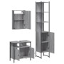 Sonoma gray plywood 3-piece bathroom furniture set by vidaXL, Bathroom furniture - Ref: Foro24-3214798, Price: 178,87 €, Disc...