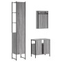 Sonoma gray plywood 3-piece bathroom furniture set by vidaXL, Bathroom furniture - Ref: Foro24-3214798, Price: 178,87 €, Disc...