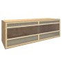 Terrario de madera contrachapada 144x46x48 cm de vidaXL, Jaulas y habitáculos para animales pequeños - Ref: Foro24-170883, Pr...