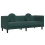 Zweiteilige Sofagarnitur aus dunkelgrünem Samt mit Kissen von vidaXL, Sofas - Ref: Foro24-3209259, Preis: 607,84 €, Rabatt: %