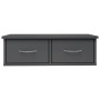 Glossy gray plywood wall drawer shelf 60x26x18.5cm by vidaXL, Shelves and shelves - Ref: Foro24-800593, Price: 37,93 €, Disco...