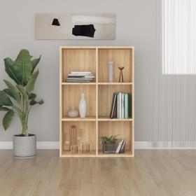 Shelf/Sideboard engineered wood Sonoma oak 66x30x98 cm by vidaXL, Bookcases and shelves - Ref: Foro24-800345, Price: 61,84 €,...