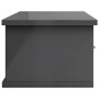 Glossy gray plywood wall drawer shelf 60x26x18.5cm by vidaXL, Shelves and shelves - Ref: Foro24-800593, Price: 37,93 €, Disco...