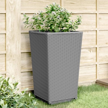 Jardineras 2 unidades PP gris claro 32,5x32,5x57 cm de vidaXL, Maceteros y jardineras - Ref: Foro24-367847, Precio: 64,37 €, ...